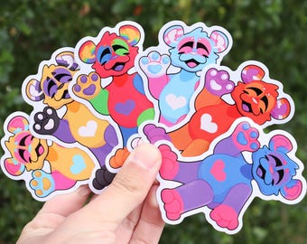 Pride Panda LGBTQIA + Vinyl Aufkleber