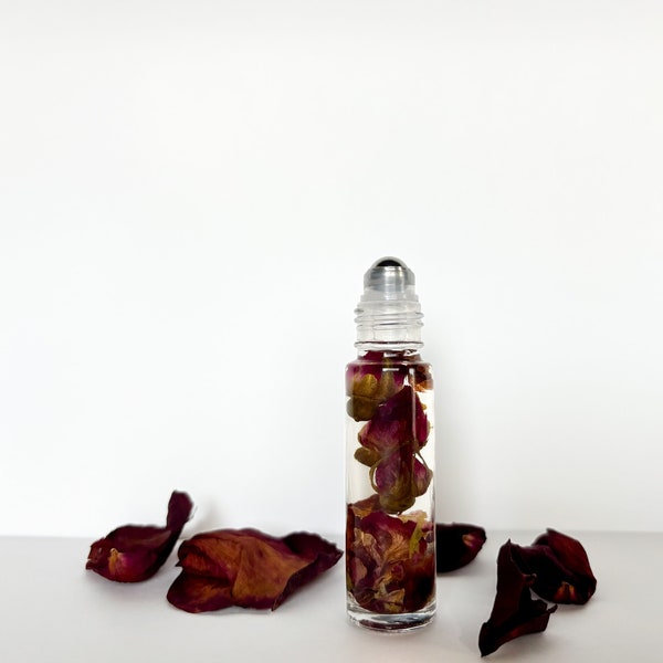 Rose Perfume Oil Roller, Natural Fragrance, Floral Scent, Roll-on Perfume, Aromatherapy, Gift for Her