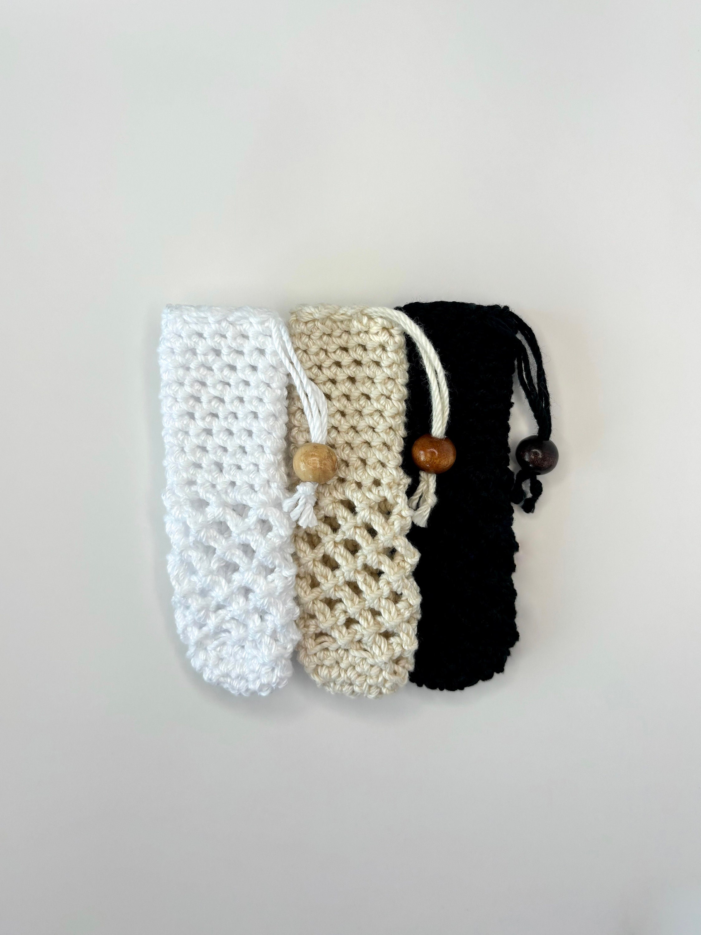 Drawstring Crochet Bag, Perfume Carrier, 100% Cotton, Handmade - Etsy