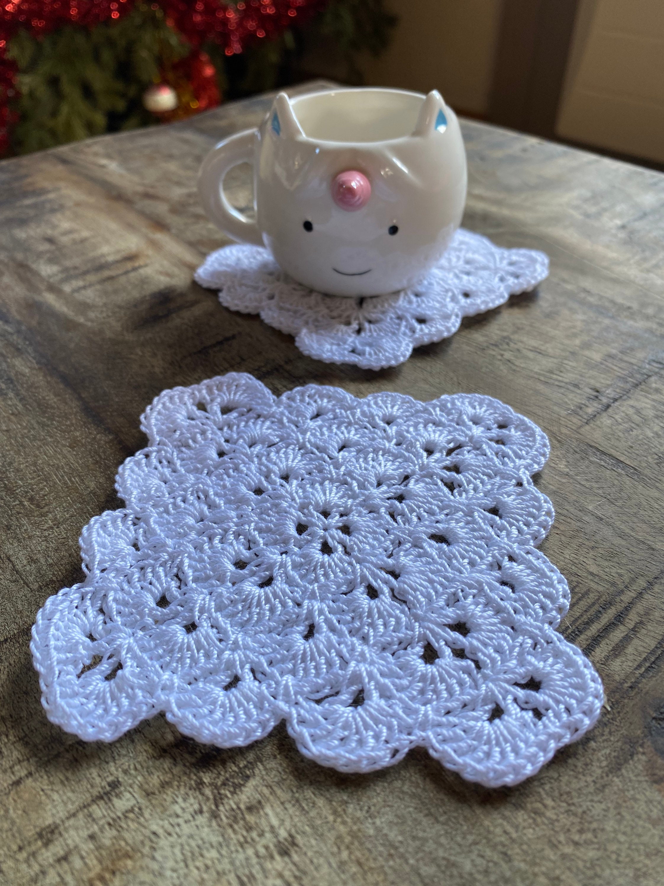 Set 6 Sous-Verre Luxe Blanc Pur