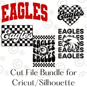 Retro Eagle Mascot SVG PNG Cut File for Sublimation - Digital Design