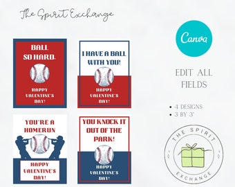 Baseball Valentine's | Boy's Valentine's | Valentine's Day Card | B-ball | Ball V-Day | February 14th