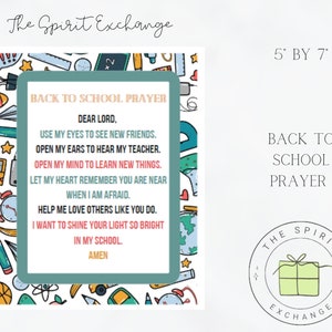 Back to school prayer