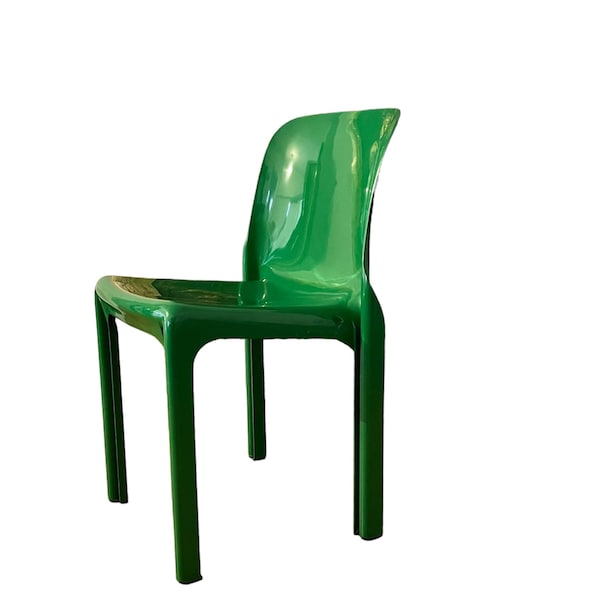 Artemide Vico Magistretti chaise verte selene