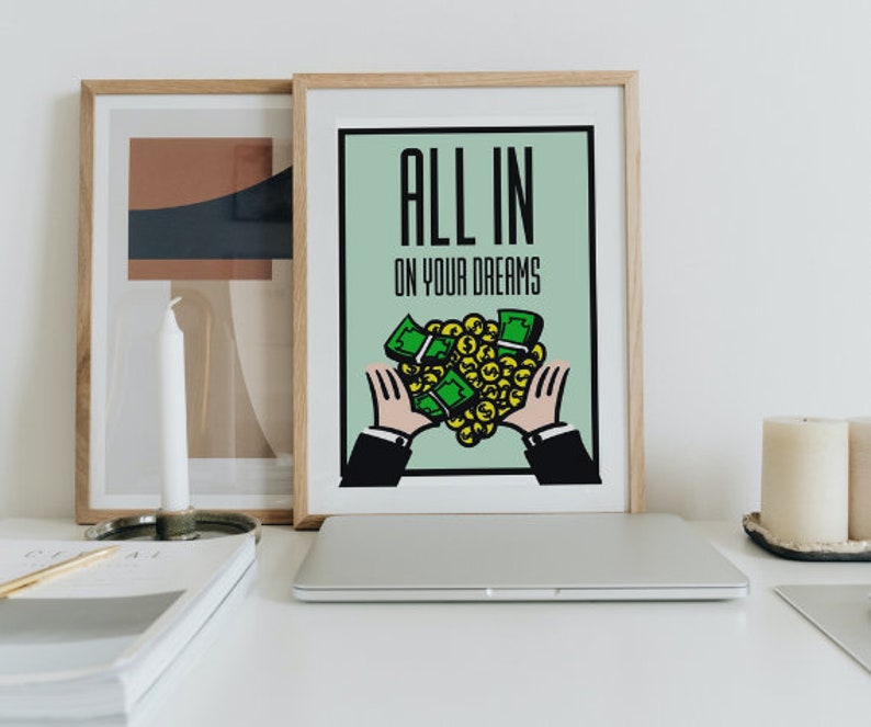 Monopoly Motivational Posters 9 Posters Digital Download Etsy