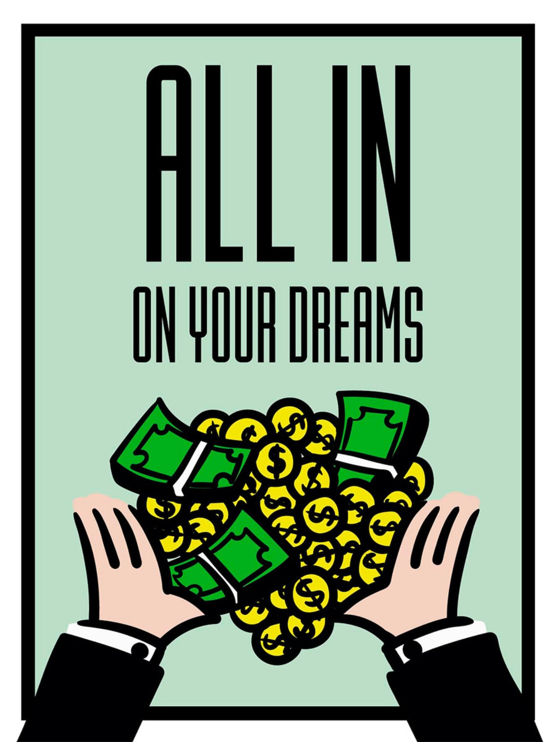 Monopoly Motivation Posters 9 Posters PNG/ JPG/ PDF Etsy