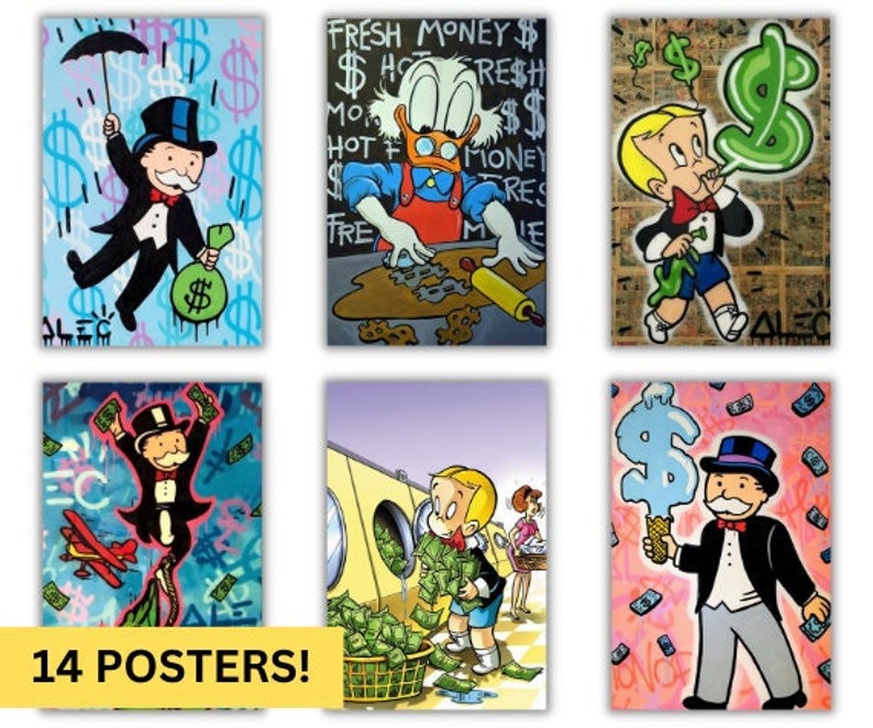 Alec Monopoly Posters 14 Posters Digital Download Etsy