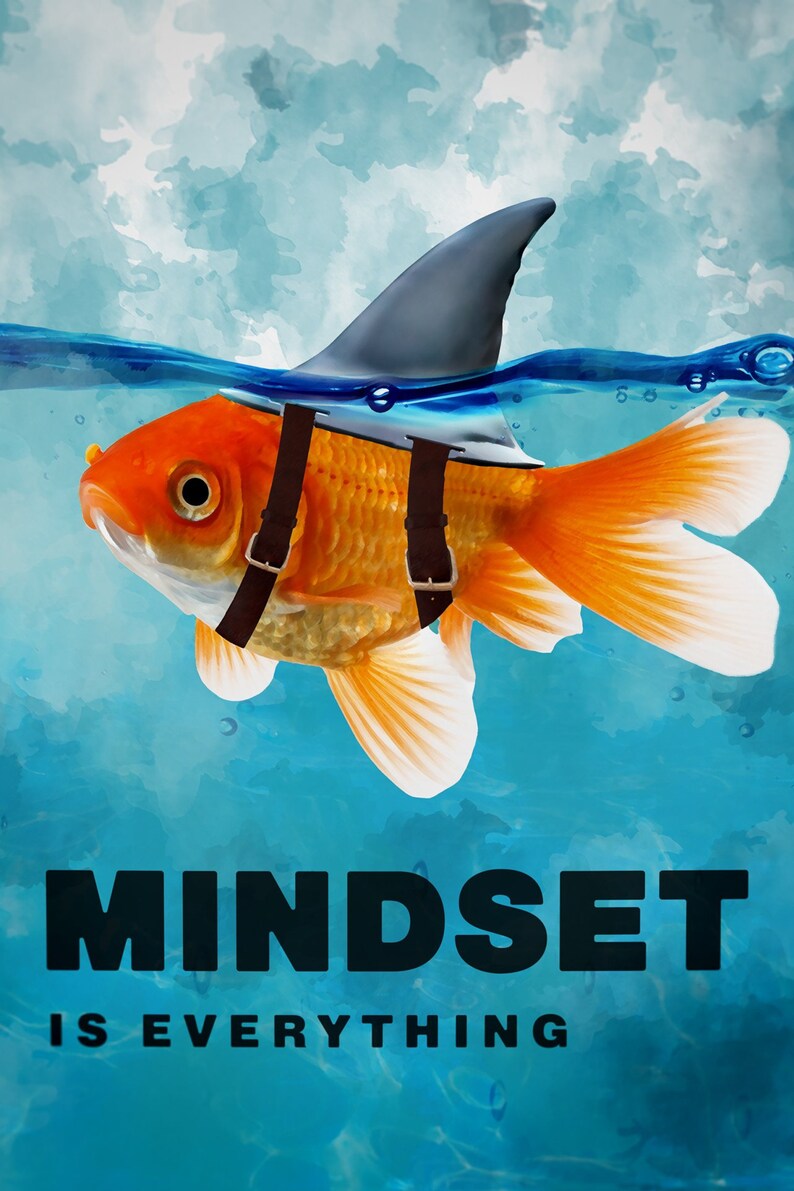 Mindset is Everything Motivational Poster PNG/JPEG/PDF Etsy
