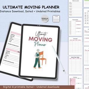 Moving Planner Organizer, Home Moving Checklist, Moving Journal, Relocation Tracker, New Home Gift
