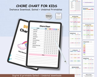 Kids Chore Chart Board, Children's Routine Organizer, Weekly Task Tracker, Reward Chart, Educational Tool, Customizable Task Board, Learning