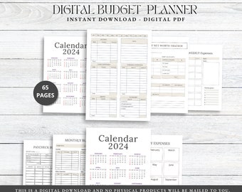 Budget Planner Notebook, Finance Tracker, Spending Log Book, Money Saving Journal, Expense Tracker
