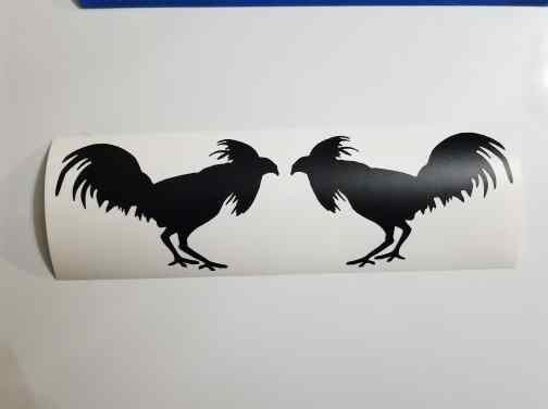 Gamefowl Decals Rooster Cockfight Sticker Gaff Knife Cockhouse Etsy