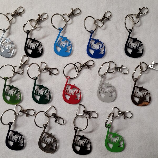 Fishhook Keychain Etsy