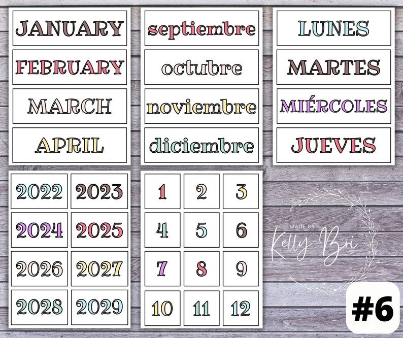 Teacher Perpetual Flip Calendar Printable Digital Download - Etsy