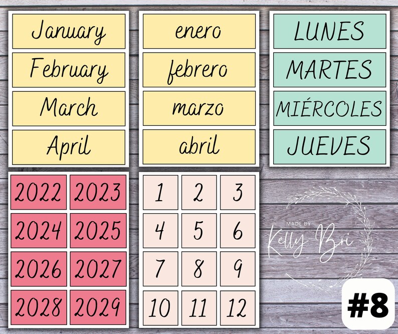 Teacher Perpetual Flip Calendar Printable Digital Download - Etsy