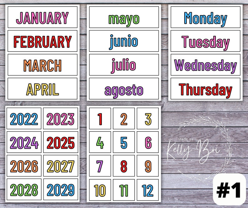 Teacher Perpetual Flip Calendar Printable Digital Download - Etsy