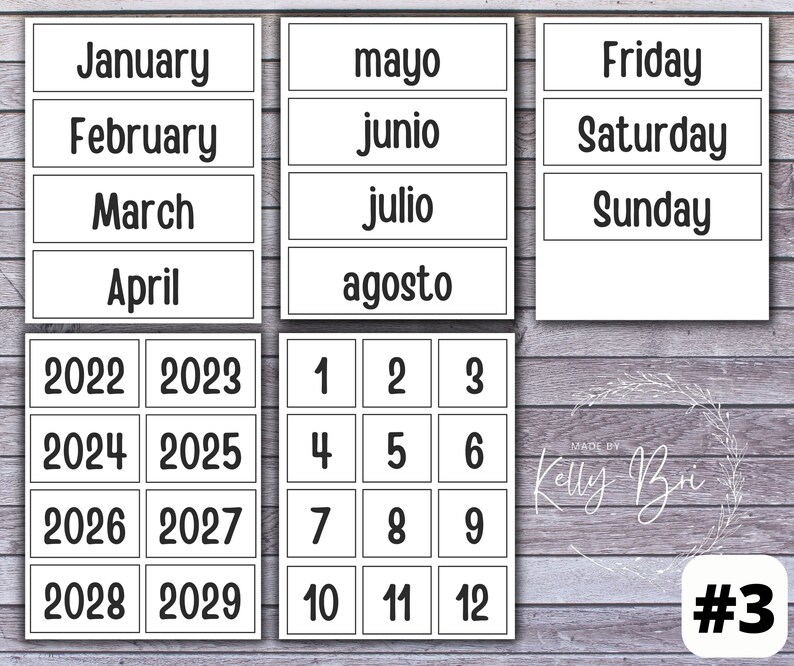 Teacher Perpetual Flip Calendar Printable Digital Download - Etsy