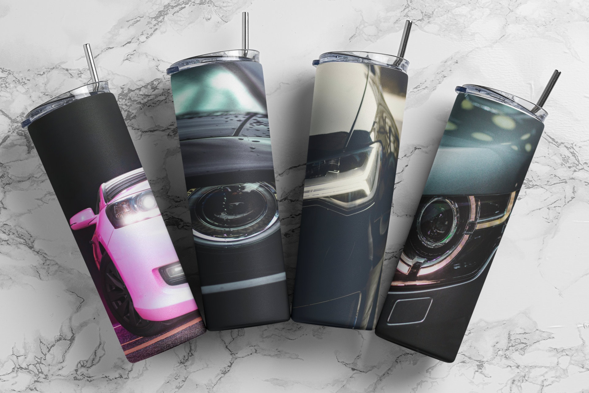 50 Cars Tumbler Car Tumbler Bundle Skinny Tumbler Cars Etsy