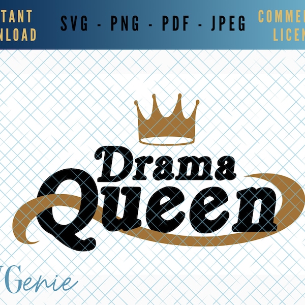 Drama queen SVG, a little bit dramatic SVG, dramatic quote vector, drama queen clip art, drama queen shirt svg, sassy svg, teen queen svg