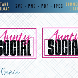 Auntie SVG, aunty SVG aunty social svg, auntie social svg, funny aunt cut file, best aunty template, cool auntie vector, humorous aunts svg