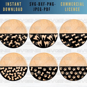 Cintre de porte pour animaux de compagnie SVG, signe de porte d’impression de patte SVG, signes de bienvenue de chat SVG, modèle de cintre de porte de chien, signe de porte d’animal svg, vecteur de porte ronde