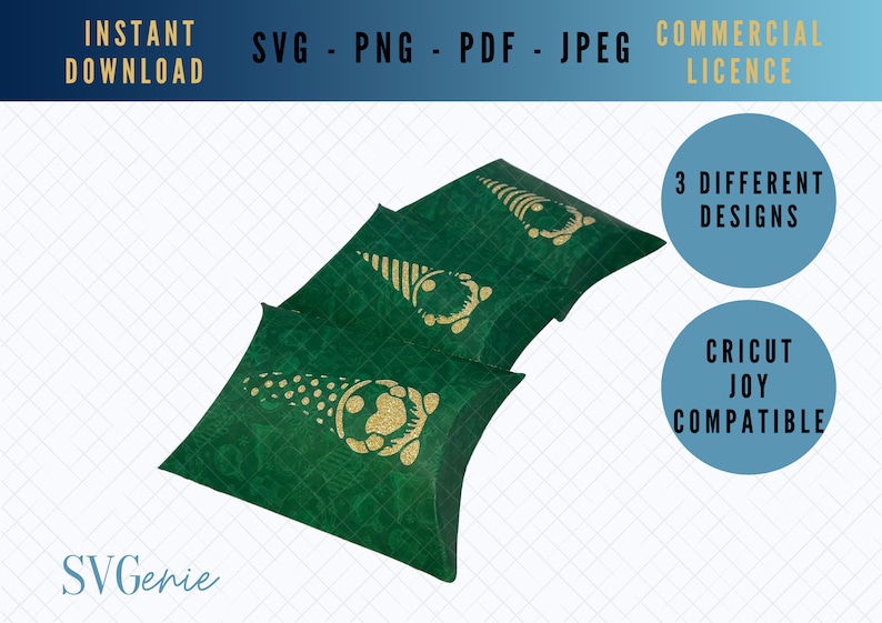 Pillow Box SVG Bundle Gnome Gift Box Svg Valentines Gnome Etsy UK