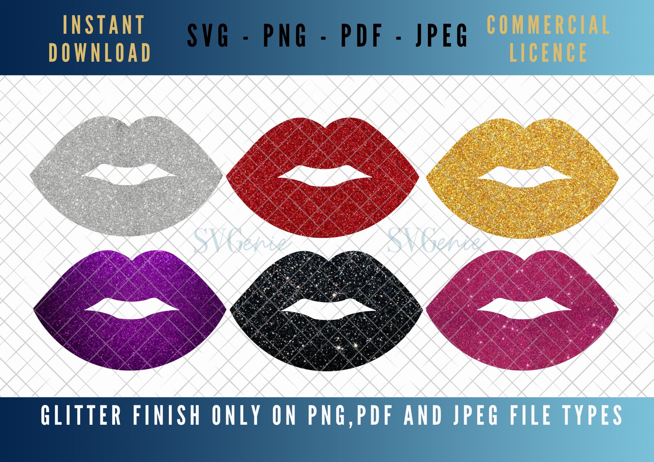 Glitter Melting Dripping Lips Sublimation File Best Selling -  Sweden