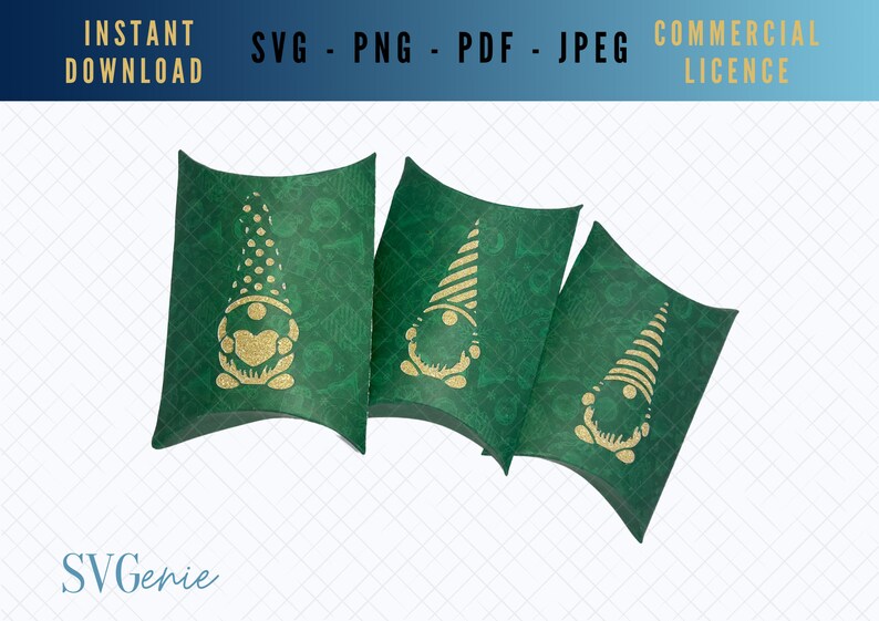 Pillow Box SVG Bundle Gnome Gift Box Svg Valentines Gnome Etsy UK