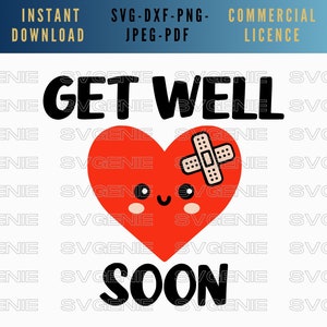 Gute Besserung SVG, Gute Besserung SVG, hoffe, du fühlst dich besser Vektor, denk an dich svg, schnelle Genesung SVG, Heilung svg, sending love vektor
