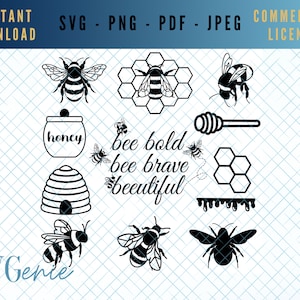 Bee SVG bundle, bee cut file, bundle svg, bee Cricut file, bee SVG file, bee file Cricut, spring cut file, honey bee svg, bumble bee svg
