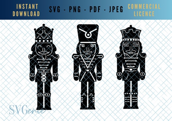 Nutcracker SVG Bundle Nutcracker Silhouette Christmas Doll | Etsy