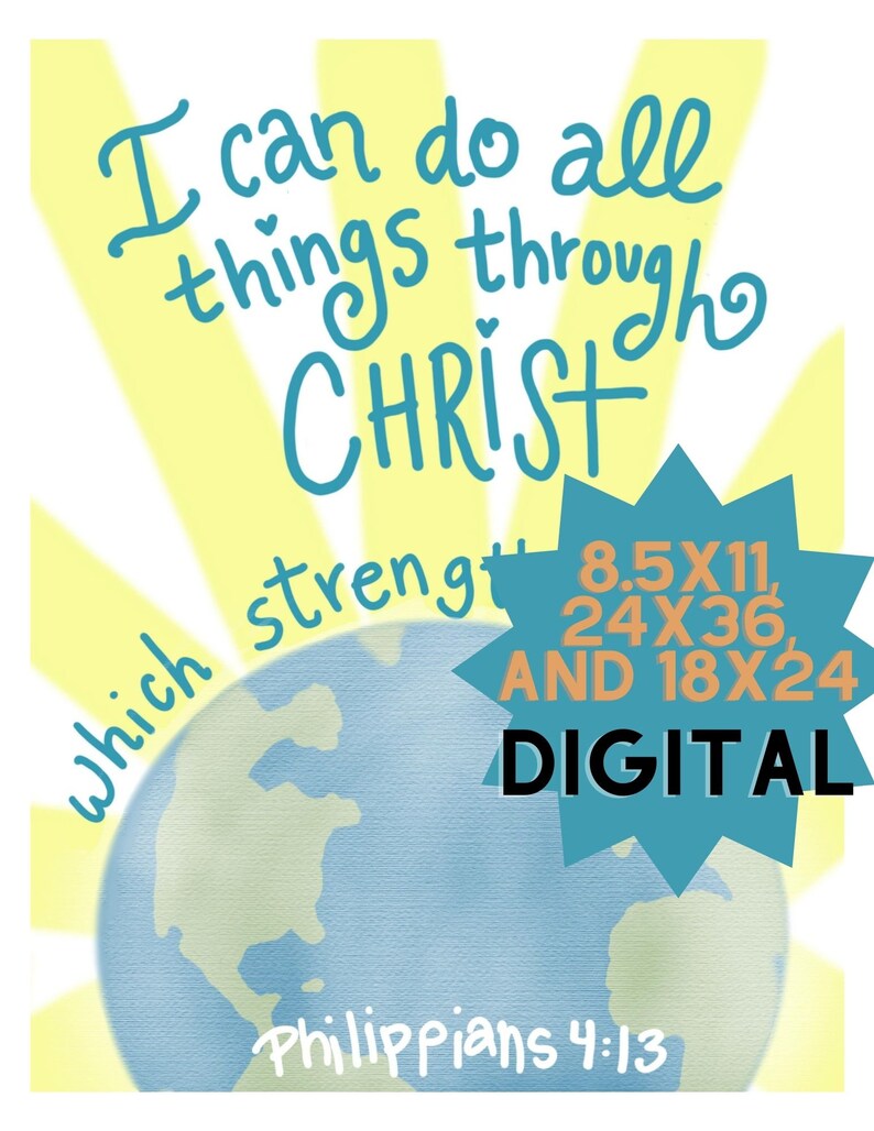 I Can Do All Things Through Christ 2023 Youth Theme Digital Etsy
