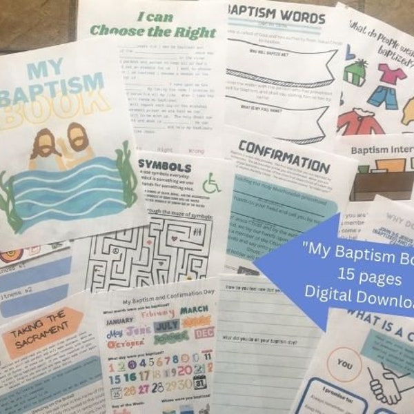 Lds Baptism Decor - Etsy