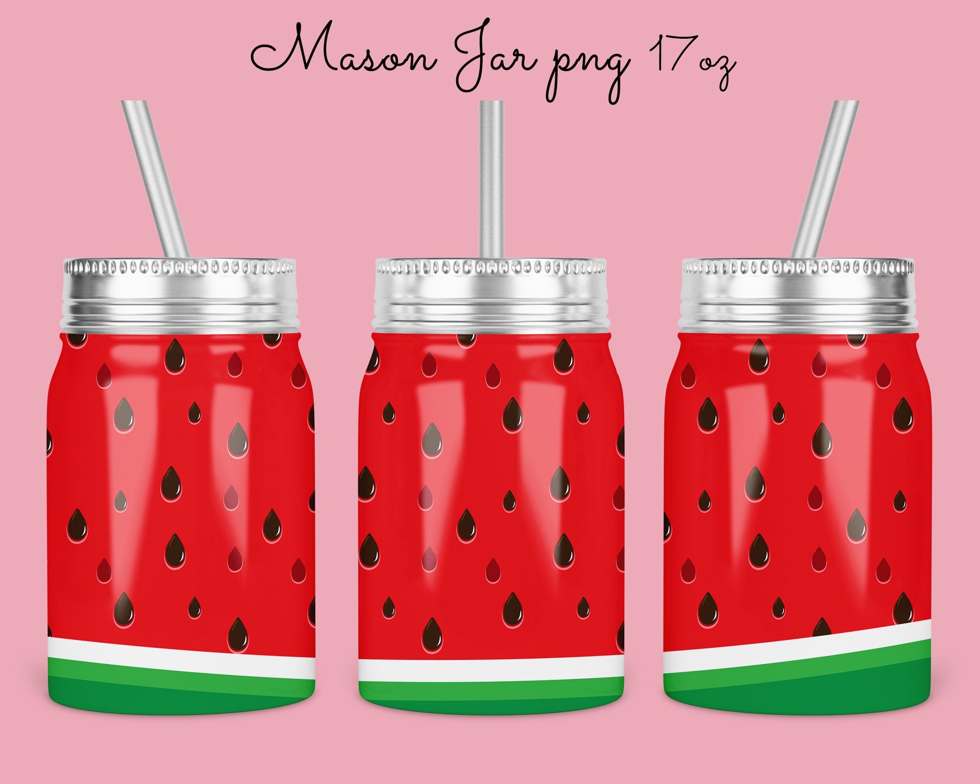 MINI 3 Red F*#kin' Melon Pop Jar Candle, 4oz Aromatic Home Series, by