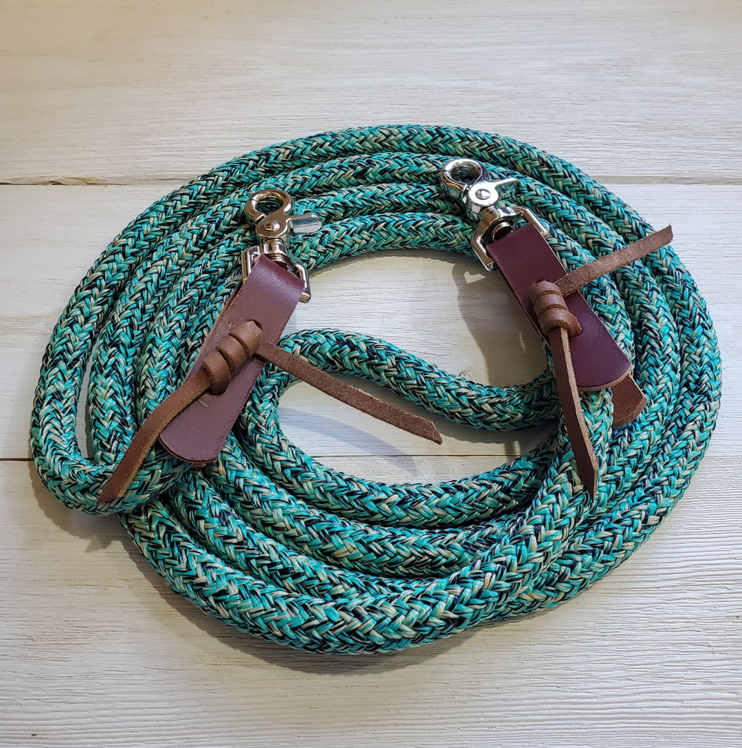 Custom Yacht Rope Loop Reins or Split Reins / (clinician Rope, Mecate ...