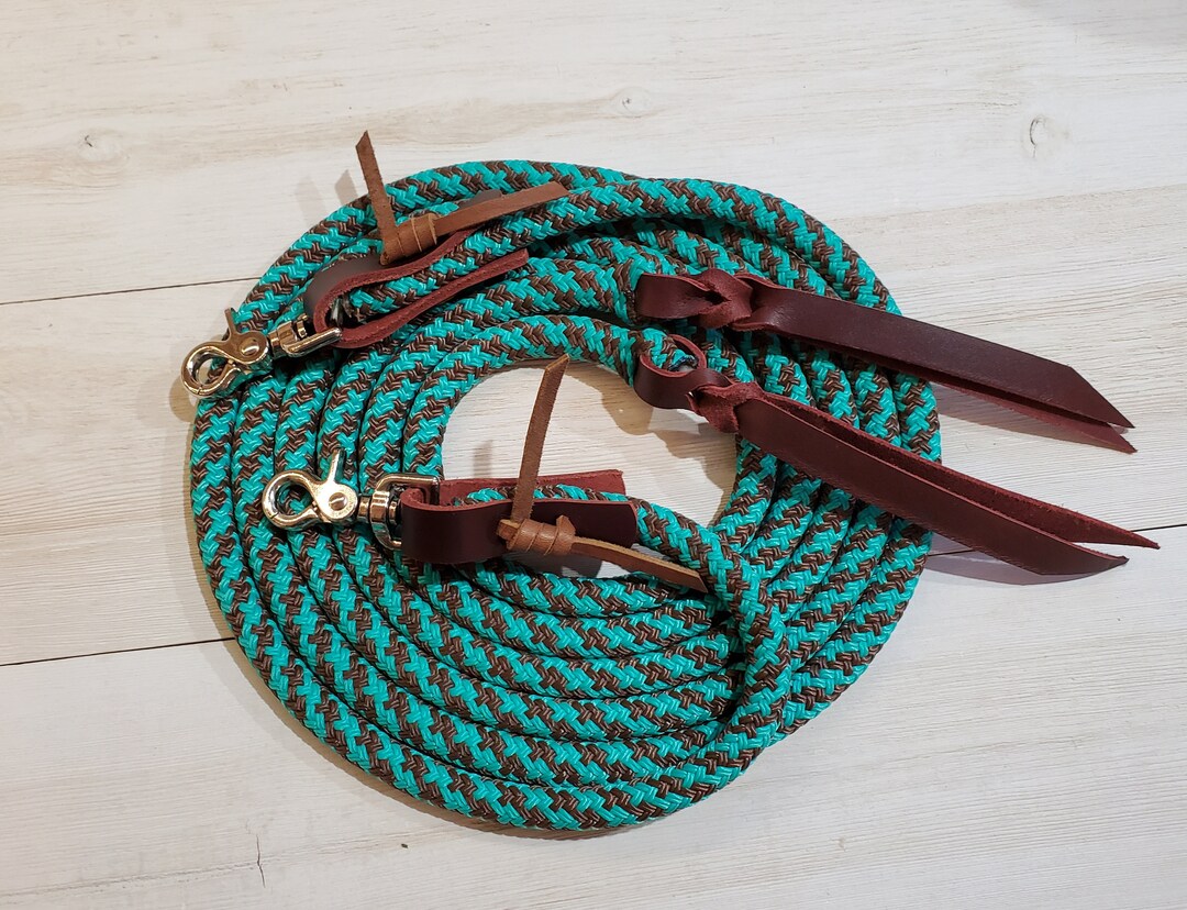 Custom Yacht Rope Loop Reins or Split Reins / Clinician Rope, Mecate ...