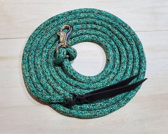 22 foot Lead Rope, Lunge Line - Choice of Swivel Clasp/Bull Snap - Yacht Rope, Clinician Rope - Lots of colors! Fast Shipping!