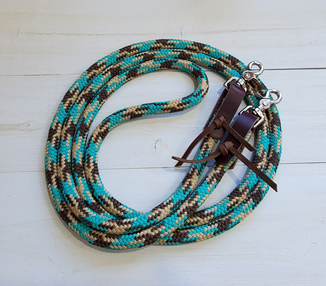 Custom Yacht Rope Loop Reins or Split Reins / (clinician Rope, Mecate ...