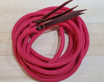 Custom Mecate Reins - Clinician Reins, Yacht Rope Reins, Horse Reins, Horse Training, Horse Tack, Loop Reins- Lots of colors! Fast Shipping!