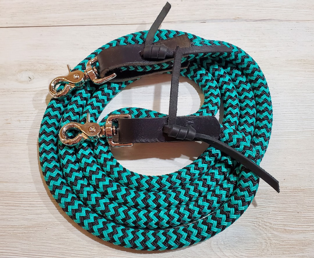 Custom Yacht Rope Loop Reins or Split Reins / Clinician Rope, Mecate ...