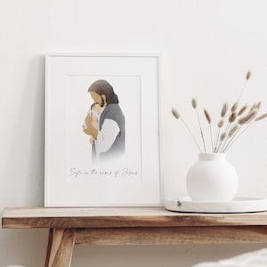 Safe in the Arms of Jesus - Miscarriage Print Gift, Infant Loss Print, Miscarriage Memorial Print, Instant Digital Download