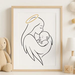 Angel Baby Digital Print, Nursery Digital Print, Miscarriage Gift, Infant Loss Gift, Miscarriage Memorial Print, Digital Download