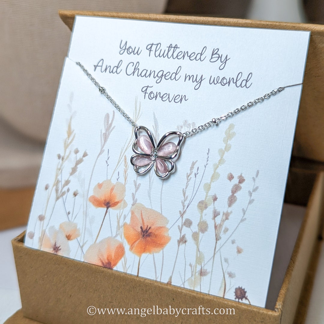 Silver Butterfly Miscarriage Necklace A Gentle Tribute for Infant Loss