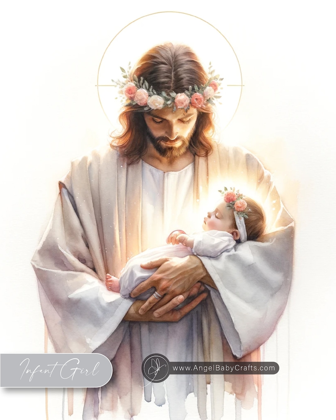 3 Print Bundle! Jesus Holding Baby Girl + 2 More! - Miscarriage Print ...