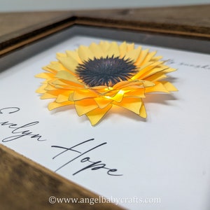 3D Lighted Sunflower Memorial Gift | Infant Loss | Loss of a Daughter | Loss of a Mother | Loss of a Wife