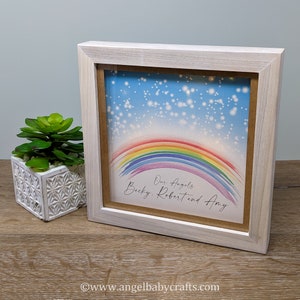 Lighted Rainbow with Fireflies Memorial Gift | Miscarriage Rainbow Baby Gift