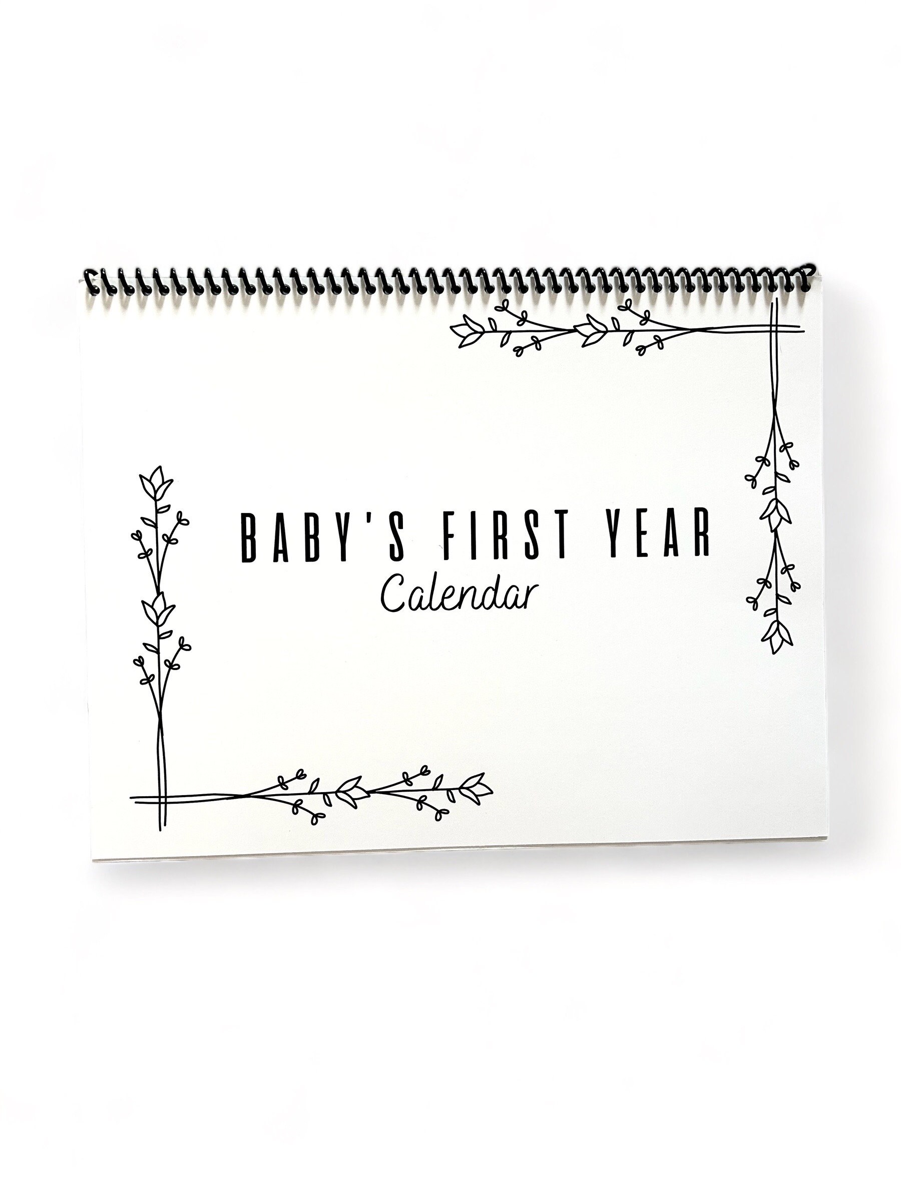 Baby's First Year Calendar - Etsy