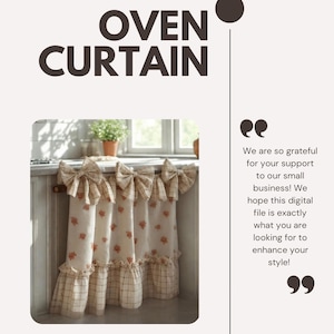 Patrón de costura para cortina de horno