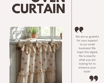 Oven Curtain Sewing Pattern
