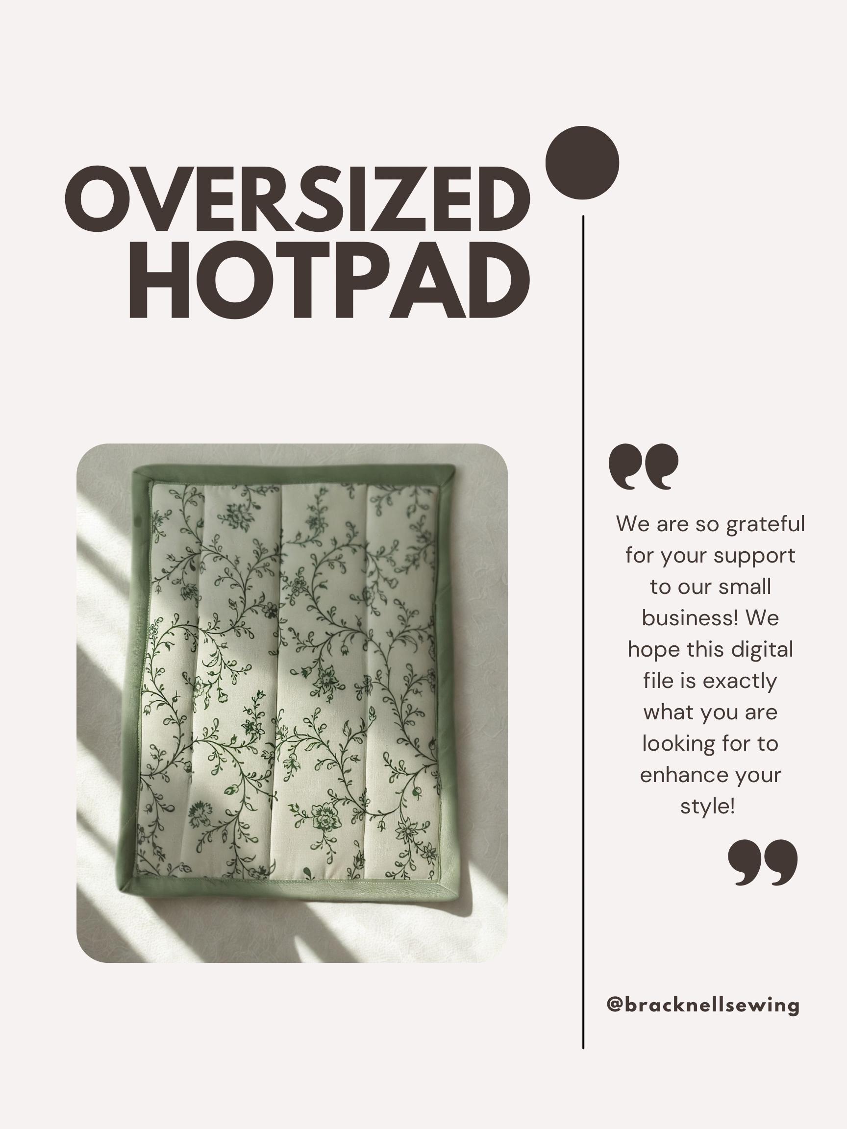Oversized Hotpad Sewing Pattern - Etsy